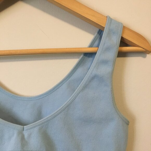 SWS Stretchy Relaxed Pale Blue Sports Bra - Picture 7 of 13